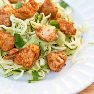 Clean Eating Taco Chicken Zucchini Pasta Recipe