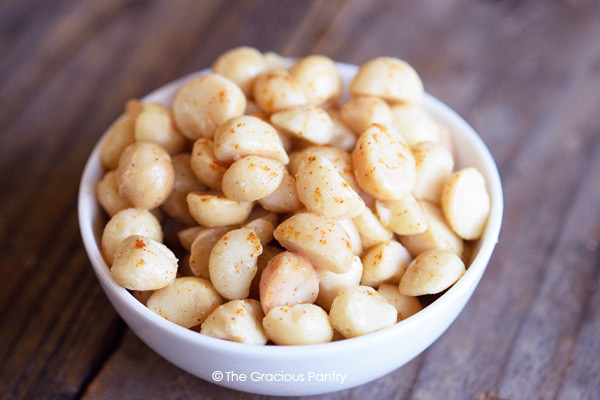 Clean Eating Spicy Sweet Macadamia Nuts Recipe