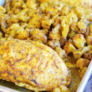 Clean Eating Sheet Pan Roasted Chicken And Cauliflower Recipe