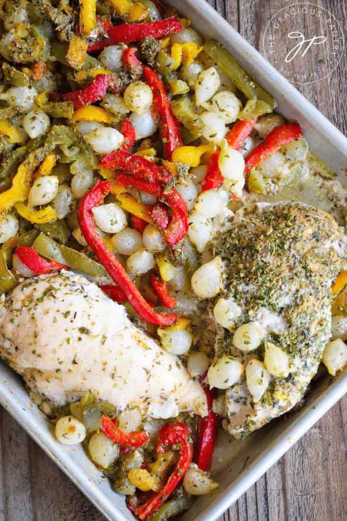 Clean Eating Chicken And Peppers Sheet Pan Dinner Recipe