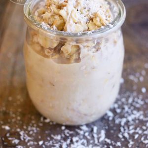 Clean Eating Coconut Bomb Overnight Oatmeal Recipe