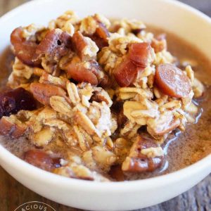 Clean Eating Cranberry Pecan Overnight Oatmeal Recipe