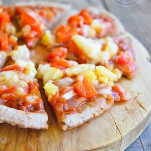 Clean Eating Onion Pepper And Pineapple Pizza Recipe