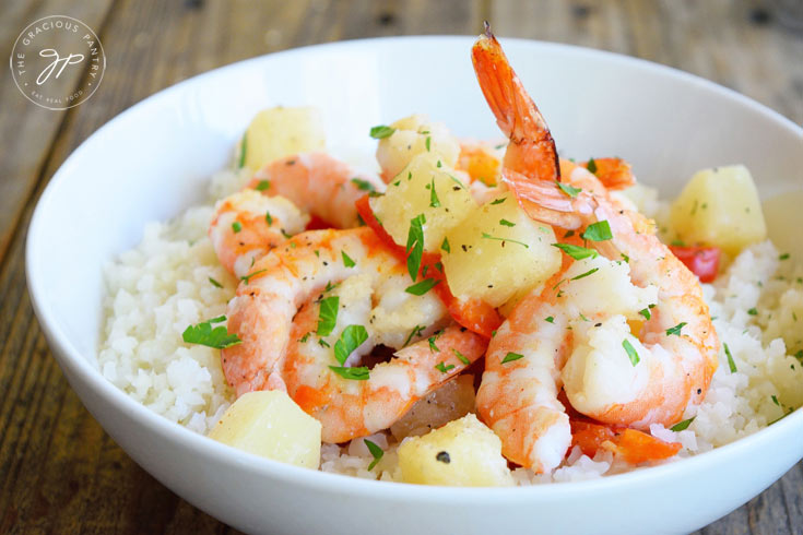 Clean Eating Sheet Pan Pineapple Shrimp Recipe