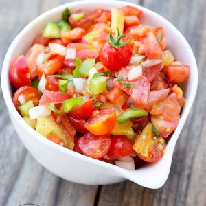 Clean Eating Marinated Tomato Salad Recipe