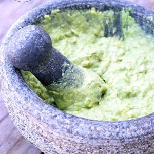 How to Season a Granite Mortar and Pestle + Guacamole - The Noshery