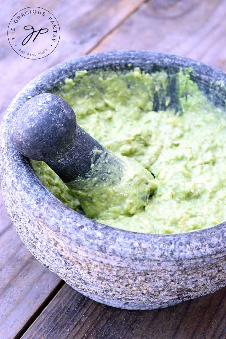 How To Make Guacamole With A Mortar And Pestle