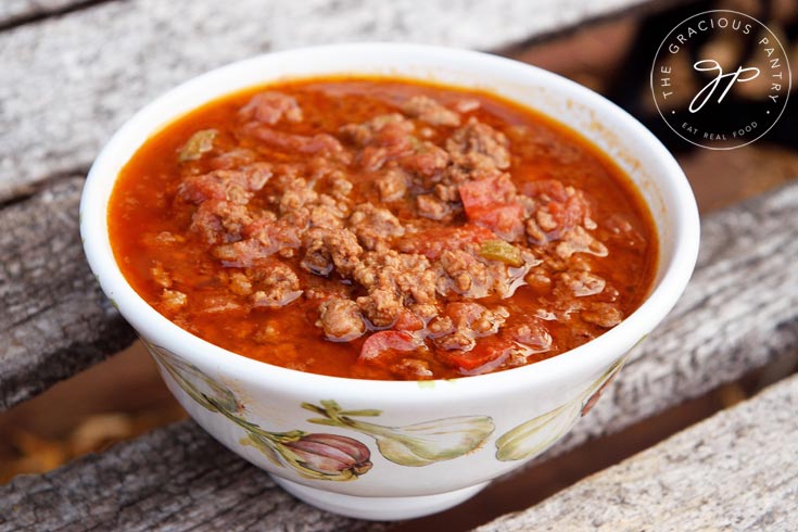 Clean Eating Chili Con Carne Recipe In Bowl