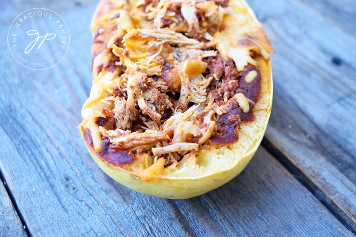 Clean Eating Chicken Enchilada Spaghetti Squash Recipe Ready To Eat