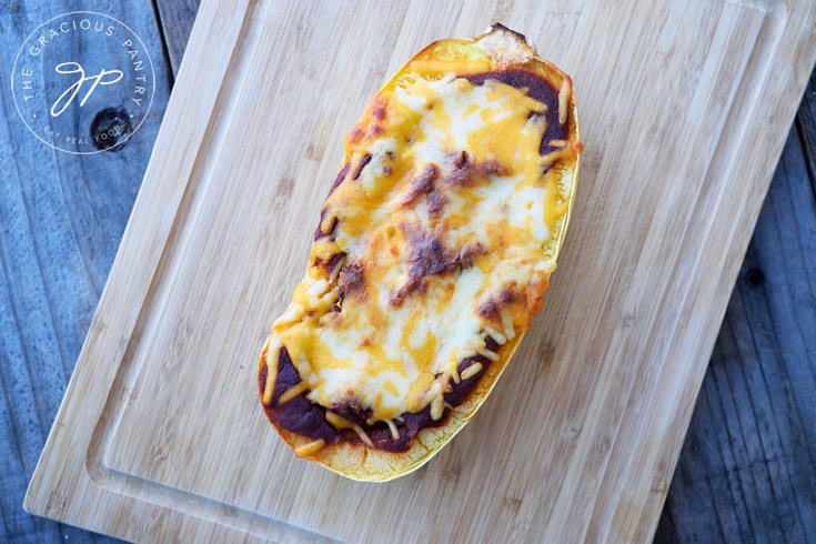 Clean Eating Chicken Enchilada Spaghetti Squash Recipe Baked