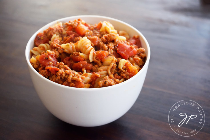 Clean Eating Goulash Recipe In Bowl