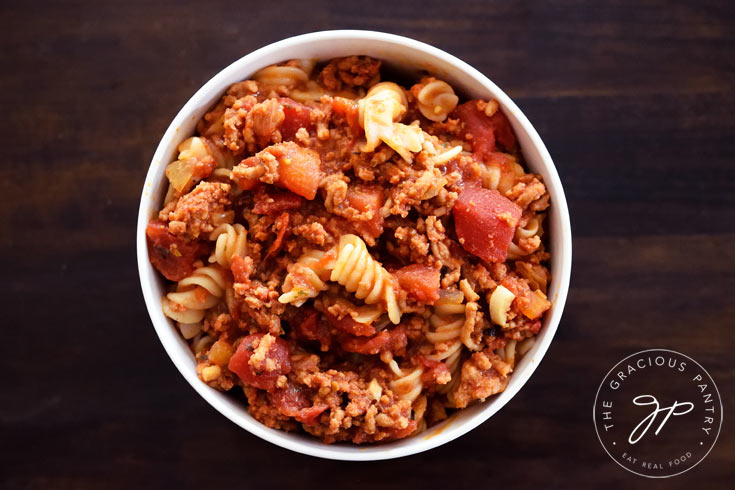 Clean Eating Goulash Recipe On Table