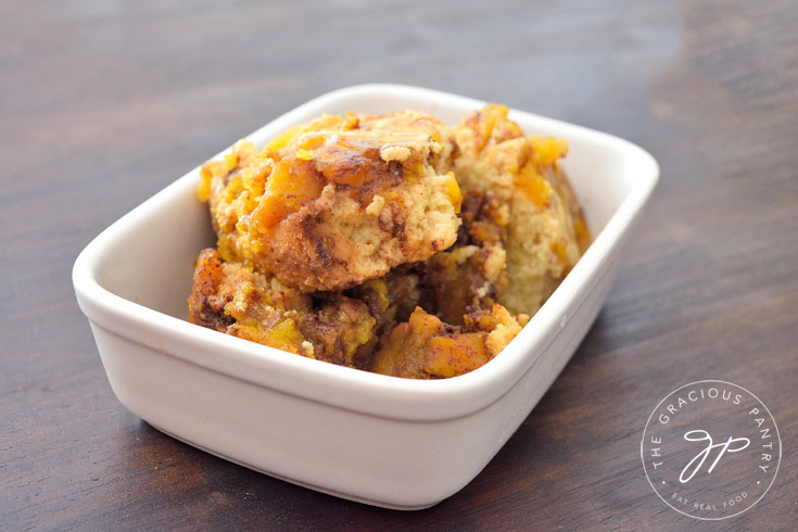 Slow Cooker Pumpkin Cobbler Recipe Ready To Serve