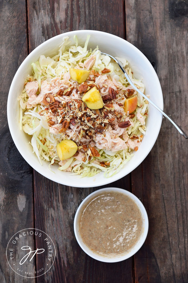 Clean Eating Autumn Cabbage Salad Recipe With Dressing