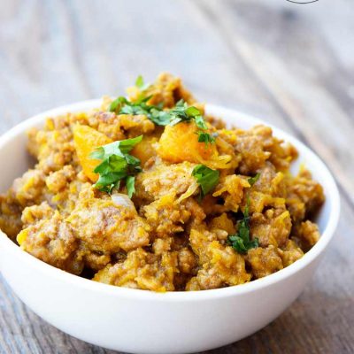 Clean Eating Ground Turkey Pumpkin Skillet Recipe