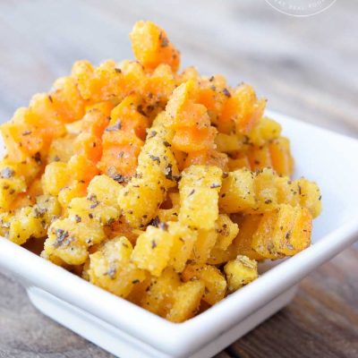 Clean Eating Sage Butternut Squash Fries Recipe