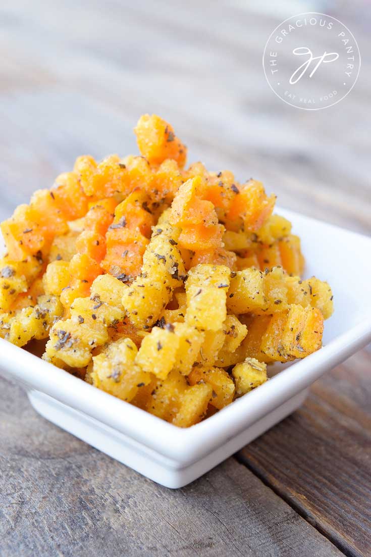 Clean Eating Sage Butternut Squash Fries Recipe