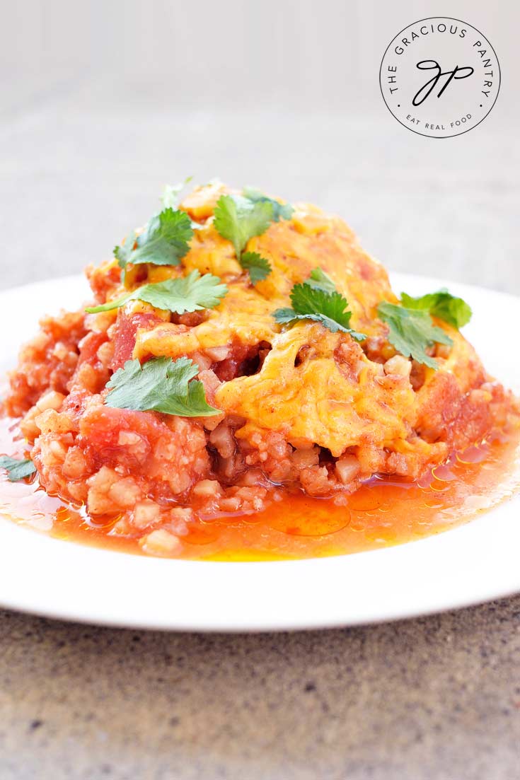 Clean Eating Cheesy Mexican Chicken Casserole Recipe