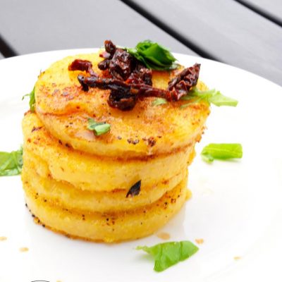 Clean Eating Italian Polenta Rounds Recipe