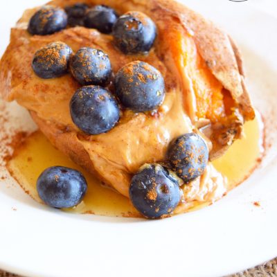 Clean Eating Loaded Breakfast Sweet Potato Recipe