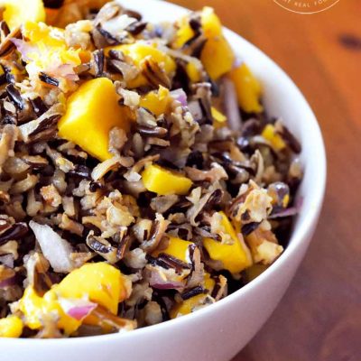 Clean Eating Mango Wild Rice Salad Recipe