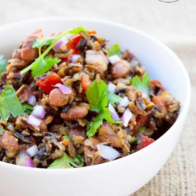 Clean Eating Mexican Wild Rice Salad Recipe