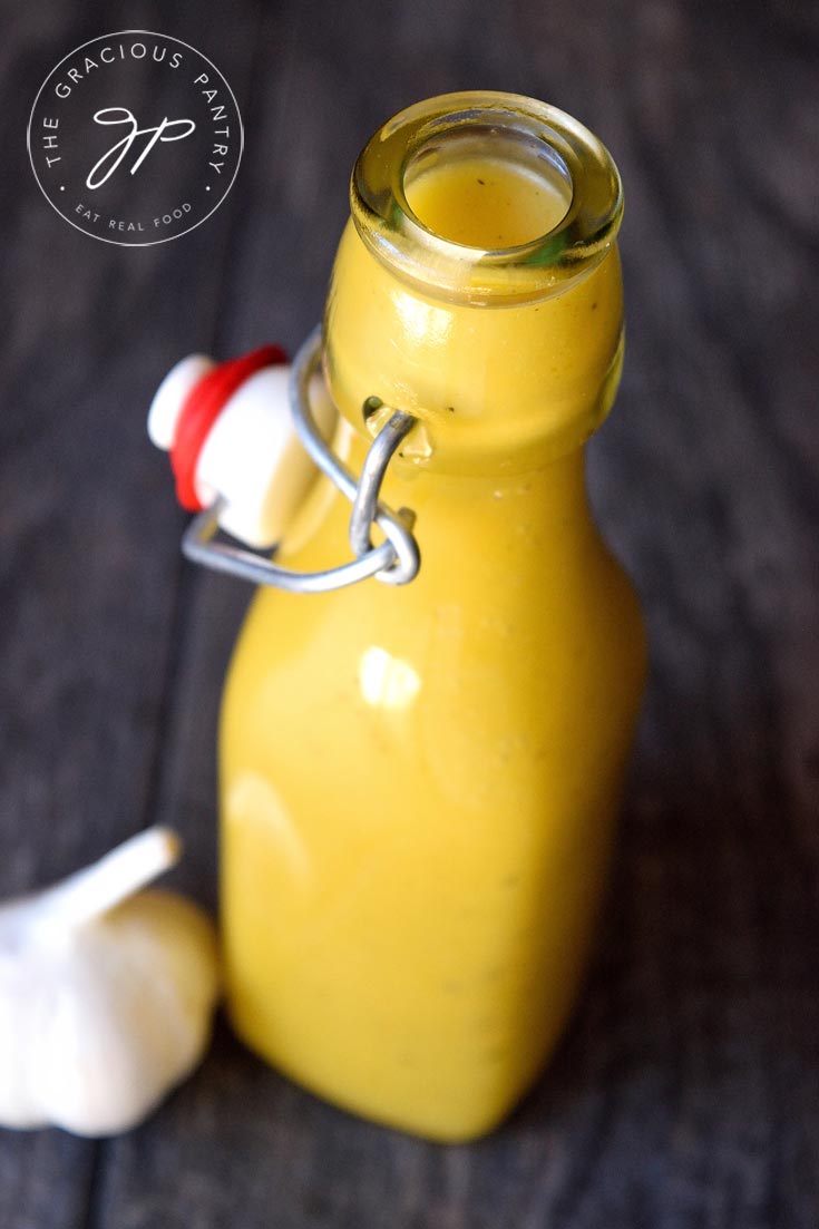 Clean Eating Garlic Lemon Vinaigrette Recipe