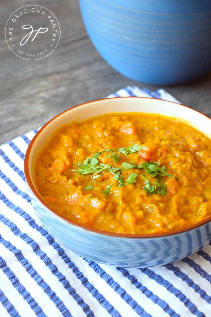 Clean Eating Instant Pot Lentil Curry Recipe