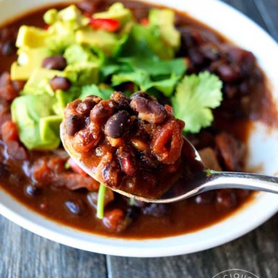 Clean Eating Mexican Black Bean Chili Recipe