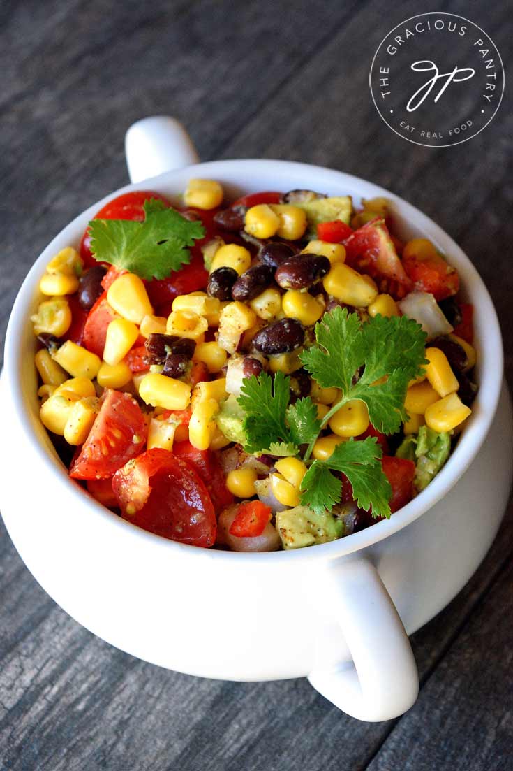 Clean Eating Black Bean Corn Salad Recipe