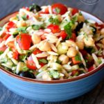 Clean Eating Chickpea Orzo Salad Recipe