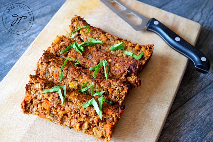 Clean Eating Lentil Loaf Recipe