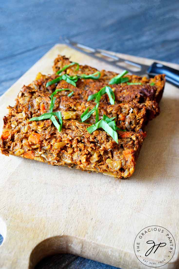 Clean Eating Lentil Loaf Recipe