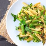 Clean Eating Garlic Asparagus Penne Pasta Recipe
