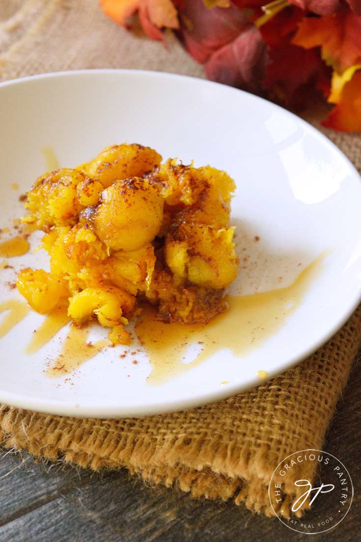 Clean Eating Roasted Maple Pumpkin Spice Delicata Squash Recipe