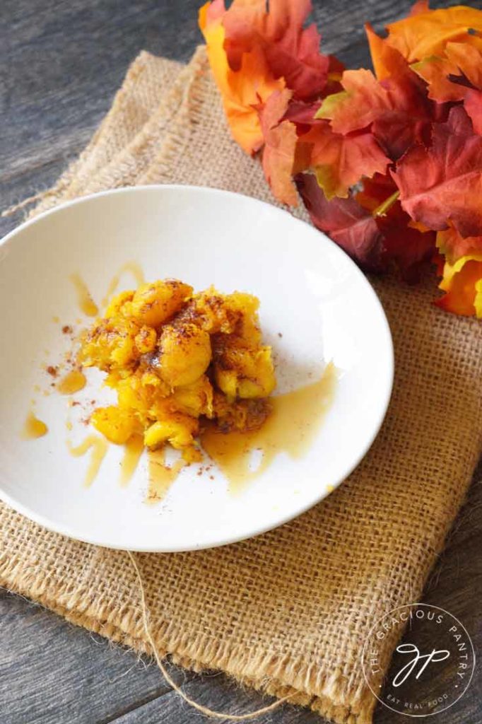 Clean Eating Roasted Maple Pumpkin Spice Delicata Squash Recipe