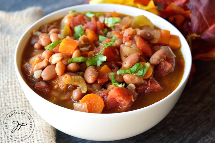 Clean Eating Sweet Potato Vegetable Chili Recipe