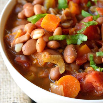 Clean Eating Sweet Potato Vegetable Chili Recipe