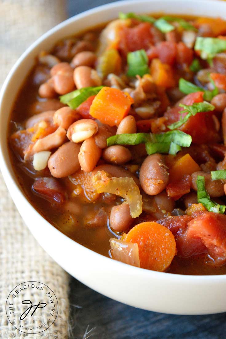 Clean Eating Sweet Potato Vegetable Chili Recipe