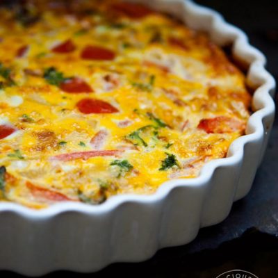 Clean Eating Vegetable Breakfast Tart Recipe