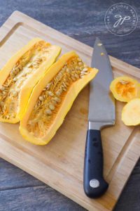 Clean Eating Roasted Maple Pumpkin Spice Delicata Squash Recipe