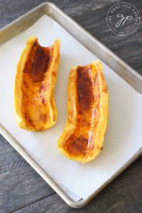 Clean Eating Roasted Maple Pumpkin Spice Delicata Squash Recipe