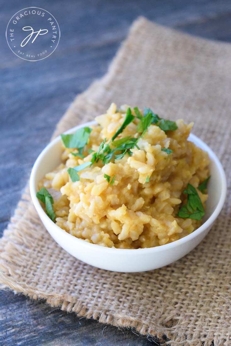 Clean Eating Lemon Lentil Rice Recipe