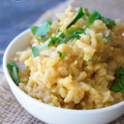 Clean Eating Red Lentil Lemon Rice Recipe