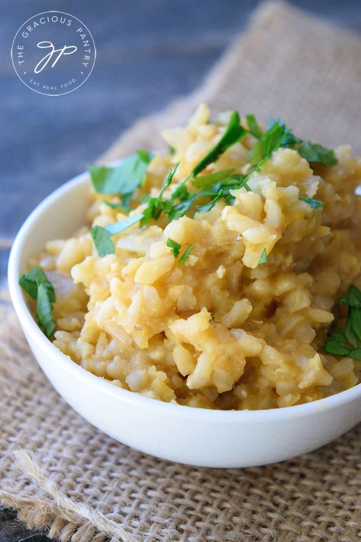 Clean Eating Lemon Lentil Rice Recipe