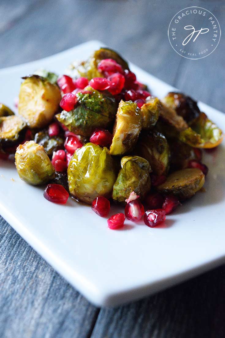 Clean Eating Maple Roasted Brussels Sprouts Recipe