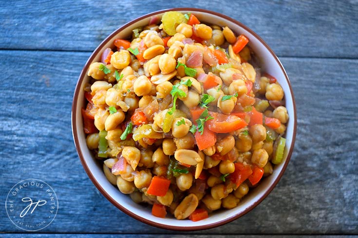 Clean Eating Kung Pao Chickpeas Recipe