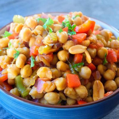 Clean Eating Kung Pao Chickpeas Recipe