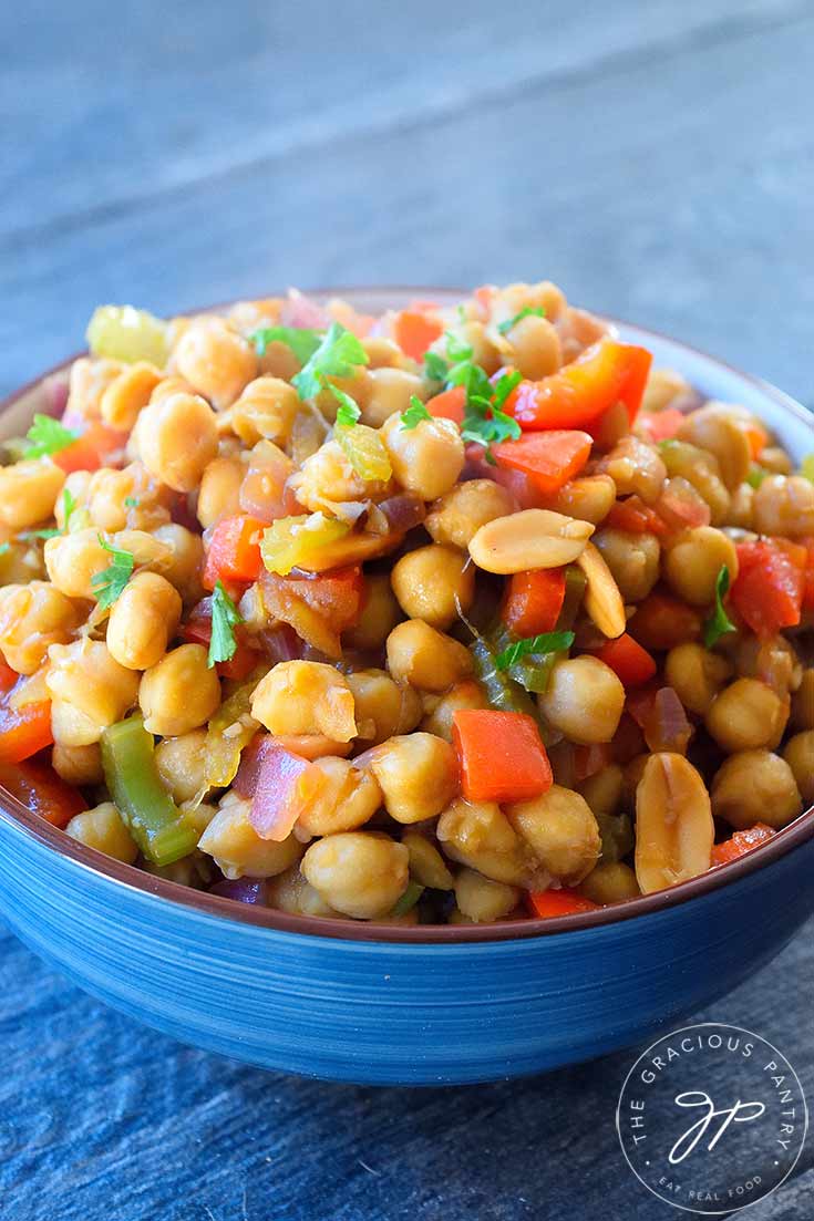 Clean Eating Kung Pao Chickpeas Recipe