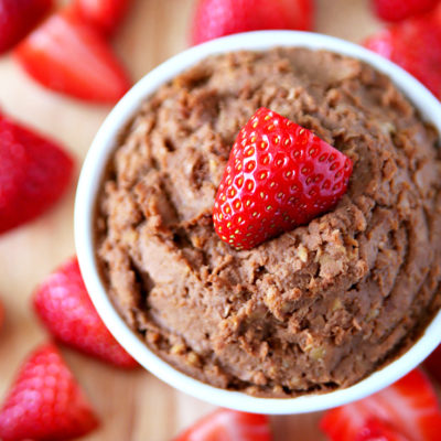 Clean Eating Chocolate Peanut Butter Hummus Recipe